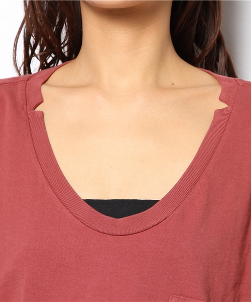 Ray BEAMS（レイビームス）の「△SKARGORN / ポケット付 ロングスリーブ 0053 CL（Tシャツ/カットソー・レディース・レッド系その他・ONE SIZE）」の5枚目の写真