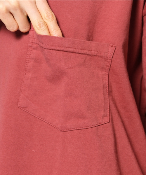 Ray BEAMS（レイビームス）の「△SKARGORN / ポケット付 ロングスリーブ 0053 CL（Tシャツ/カットソー・レディース・レッド系その他・ONE SIZE）」の7枚目の写真