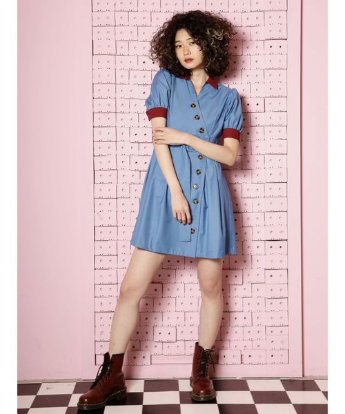 jouetie（ジュエティ）の「フロントボタンミニワンピ（ワンピース