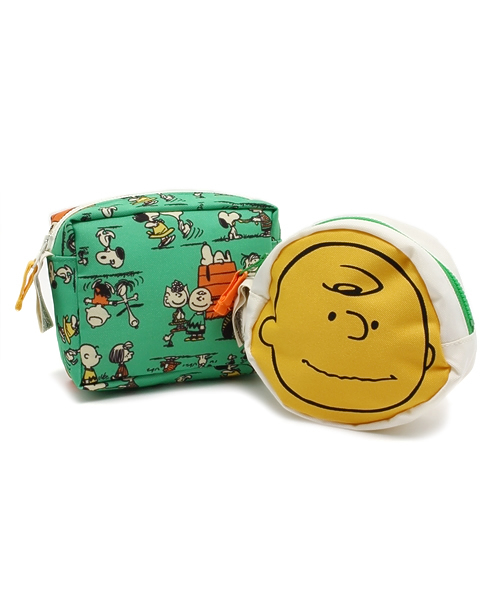 PEANUTS（ピーナッツ）の「BEAMS / Peanuts 2P ポーチ（ポーチ・メンズ・オフホワイト/ピンク/イエロー・ONE SIZE）」の3枚目の写真