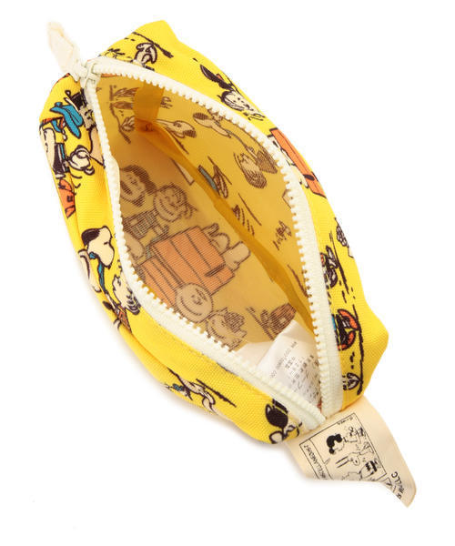 PEANUTS（ピーナッツ）の「BEAMS / Peanuts 2P ポーチ（ポーチ・メンズ・オフホワイト/ピンク/イエロー・ONE SIZE）」の4枚目の写真