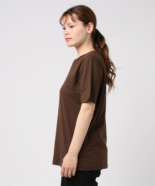 WEGO（ウィゴー）の「WEGO/ベアワンポイント刺繍Tシャツ（Tシャツ/カットソー・メンズ・ホワイト系その他/ブラウン/ホワイト/ライトピンク・MEDIUM/LARGE/SMALL）」の5枚目の写真