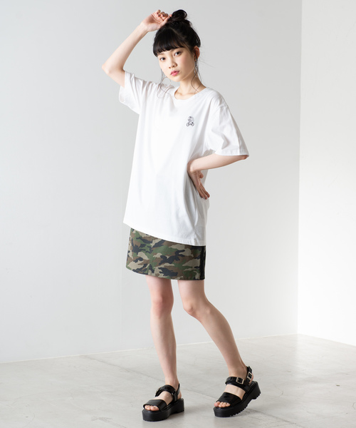 WEGO（ウィゴー）の「WEGO/ベアワンポイント刺繍Tシャツ（Tシャツ/カットソー・メンズ・ホワイト系その他/ブラウン/ホワイト/ライトピンク・MEDIUM/LARGE/SMALL）」の12枚目の写真