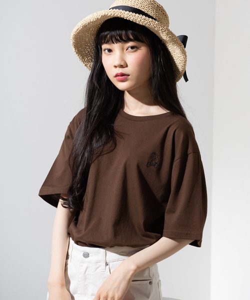 WEGO（ウィゴー）の「WEGO/ベアワンポイント刺繍Tシャツ（Tシャツ/カットソー・メンズ・ホワイト系その他/ブラウン/ホワイト/ライトピンク・MEDIUM/LARGE/SMALL）」の16枚目の写真