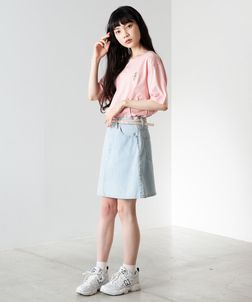 WEGO（ウィゴー）の「WEGO/ベアワンポイント刺繍Tシャツ（Tシャツ/カットソー・メンズ・ホワイト系その他/ブラウン/ホワイト/ライトピンク・MEDIUM/LARGE/SMALL）」の19枚目の写真