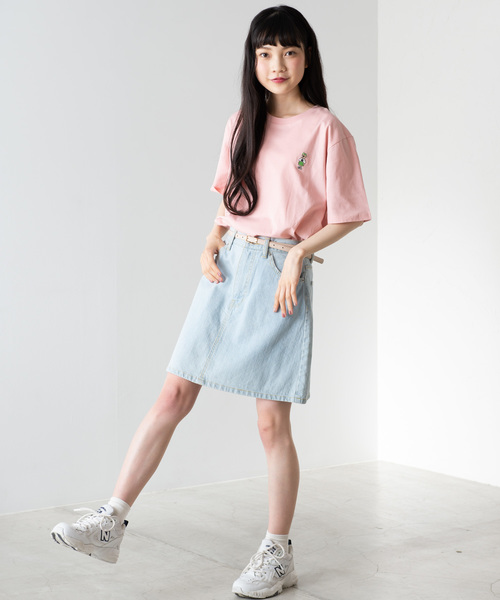 WEGO（ウィゴー）の「WEGO/ベアワンポイント刺繍Tシャツ（Tシャツ/カットソー・メンズ・ホワイト系その他/ブラウン/ホワイト/ライトピンク・MEDIUM/LARGE/SMALL）」の21枚目の写真