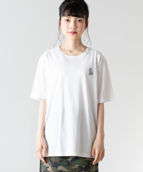 WEGO（ウィゴー）の「WEGO/ベアワンポイント刺繍Tシャツ（Tシャツ/カットソー・メンズ・ホワイト系その他/ブラウン/ホワイト/ライトピンク・MEDIUM/LARGE/SMALL）」の22枚目の写真