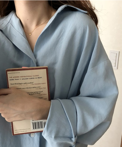 a lot of love（ア ロット オブ ラブ）の「ゆるロングシャツワンピース（シャツワンピース・レディース・ホワイト/ネイビー/ピンク/ブルー/ブルー系その他/ピンク系その他/ブラック/カーキ/ブラウン/ベージュ・S/M/L）」の19枚目の写真