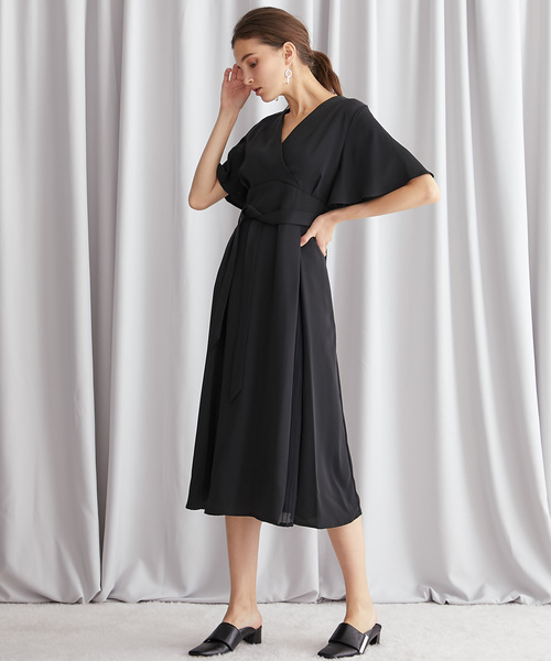 STUDIOUS(ステュディオス)の「【STUDIOUS】カシュクールプリーツコンビ2WAYワンピース(ワンピース・レディース・ブラック/ブラウン/ライトベージュ・FREE)」の20枚目の写真