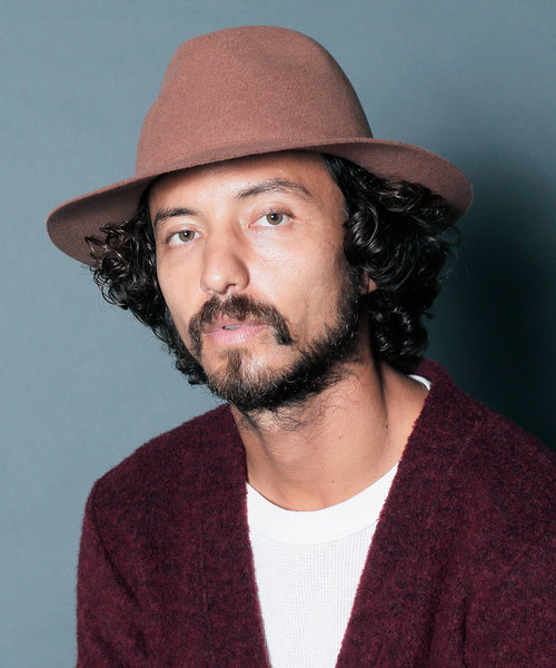 Magine(マージン)の「WOOL FELT HAT:ウールフェルトハット(ハット・メンズ・ブラック/キャメル・FREE)」の4枚目の写真