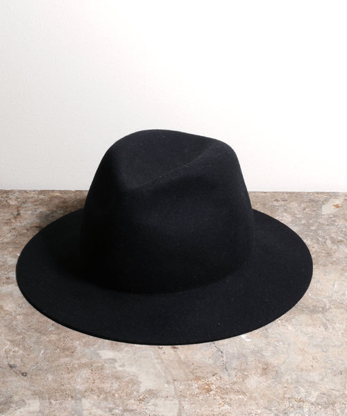 Magine(マージン)の「WOOL FELT HAT:ウールフェルトハット(ハット・メンズ・ブラック/キャメル・FREE)」の5枚目の写真