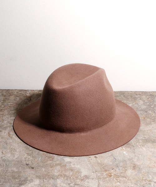 Magine(マージン)の「WOOL FELT HAT:ウールフェルトハット(ハット・メンズ・ブラック/キャメル・FREE)」の6枚目の写真