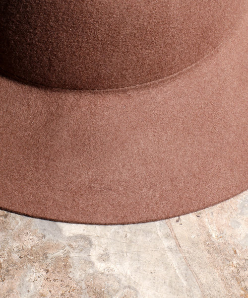 Magine(マージン)の「WOOL FELT HAT:ウールフェルトハット(ハット・メンズ・ブラック/キャメル・FREE)」の8枚目の写真