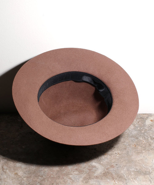 Magine(マージン)の「WOOL FELT HAT:ウールフェルトハット(ハット・メンズ・ブラック/キャメル・FREE)」の9枚目の写真