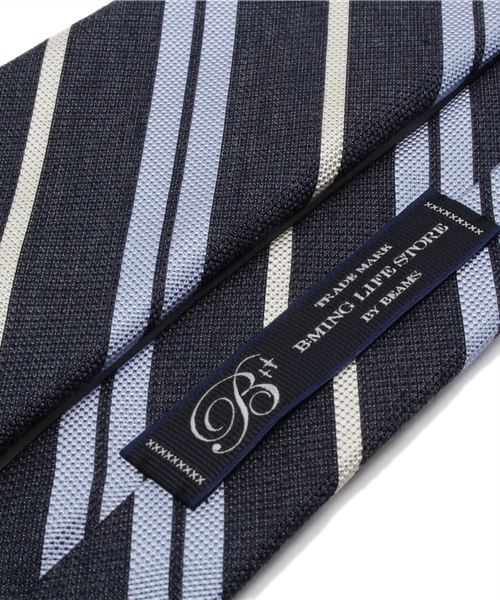 B:MING by BEAMS（ビーミングバイビームス）の「○ビーミング by ビームス / シルクコットンストライプタイ（ネクタイ・メンズ・ベージュ/ブルー/ネイビー・ONE SIZE）」の7枚目の写真