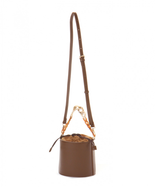 BAYFLOW(ベイフロー)の「ミニバケツショルダー(ショルダーバッグ・レディース・ブラウン/ブラック・FREE)」の6枚目の写真
