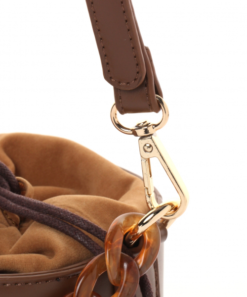 BAYFLOW(ベイフロー)の「ミニバケツショルダー(ショルダーバッグ・レディース・ブラウン/ブラック・FREE)」の11枚目の写真