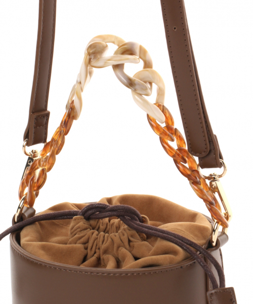 BAYFLOW(ベイフロー)の「ミニバケツショルダー(ショルダーバッグ・レディース・ブラウン/ブラック・FREE)」の8枚目の写真