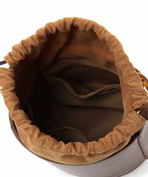 BAYFLOW(ベイフロー)の「ミニバケツショルダー(ショルダーバッグ・レディース・ブラウン/ブラック・FREE)」の14枚目の写真