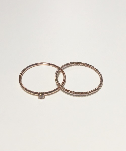 Newport（ニューポート）の「Twisted Ring set 14Kゴールドフィルド（リング・レディース・ゴールド/ピンクゴールド/シルバー・11号/9号/13号）」の11枚目の写真