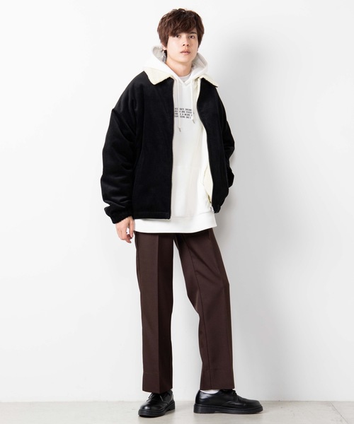 WEGO(ウィゴー)の「WEGO/【セットアップ対応商品】コーデュロイジップボアブルゾン(ブルゾン・メンズ・ブラック/ブラウン/アイボリー・MEDIUM/LARGE)」の19枚目の写真