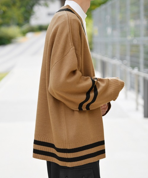 kutir（クティール）の「チルデンビッグニット（ニット/セーター・メンズ・カーキ/ダークブラウン/ベージュ/ブラック・LARGE/MEDIUM）」の19枚目の写真