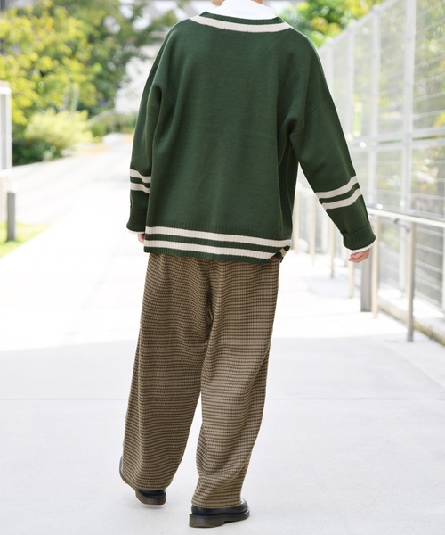 kutir（クティール）の「チルデンビッグニット（ニット/セーター・メンズ・カーキ/ダークブラウン/ベージュ/ブラック・LARGE/MEDIUM）」の12枚目の写真