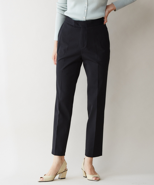 qualite（カリテ）の「【ロングセラーパンツ】ストレッチシガレットパンツ（その他パンツ・レディース・ブラック/ベージュ/ブルー系その他2/ブルー・40/38/36/34/32）」の3枚目の写真