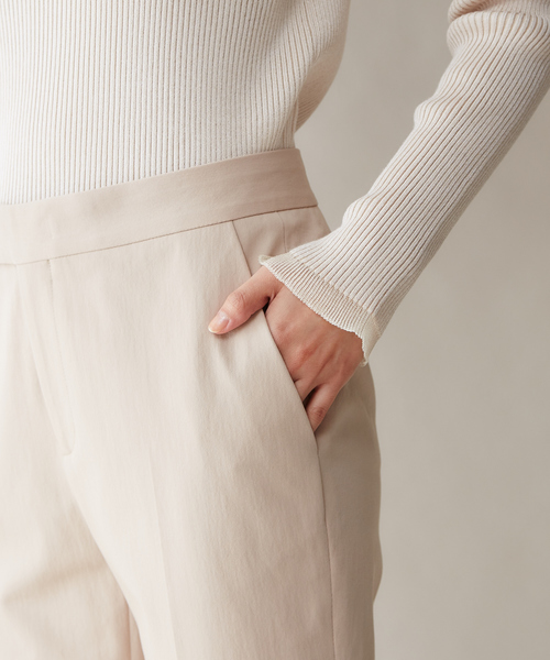 qualite（カリテ）の「【ロングセラーパンツ】ストレッチシガレットパンツ（その他パンツ・レディース・ブラック/ベージュ/ブルー系その他2/ブルー・40/38/36/34/32）」の22枚目の写真