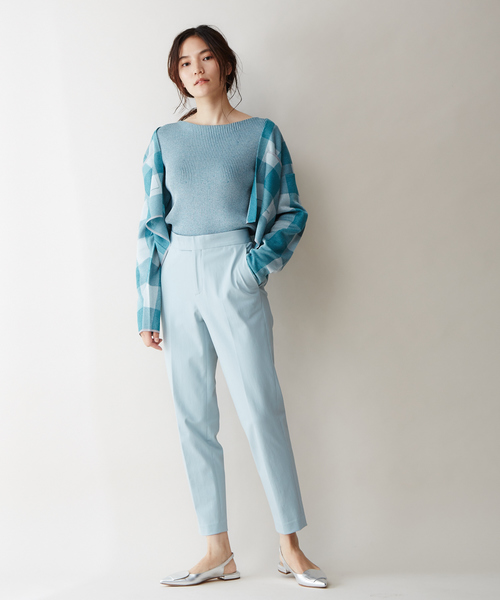 qualite（カリテ）の「【ロングセラーパンツ】ストレッチシガレットパンツ（その他パンツ・レディース・ブラック/ベージュ/ブルー系その他2/ブルー・40/38/36/34/32）」の17枚目の写真