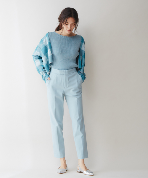 qualite（カリテ）の「【ロングセラーパンツ】ストレッチシガレットパンツ（その他パンツ・レディース・ブラック/ベージュ/ブルー系その他2/ブルー・40/38/36/34/32）」の16枚目の写真