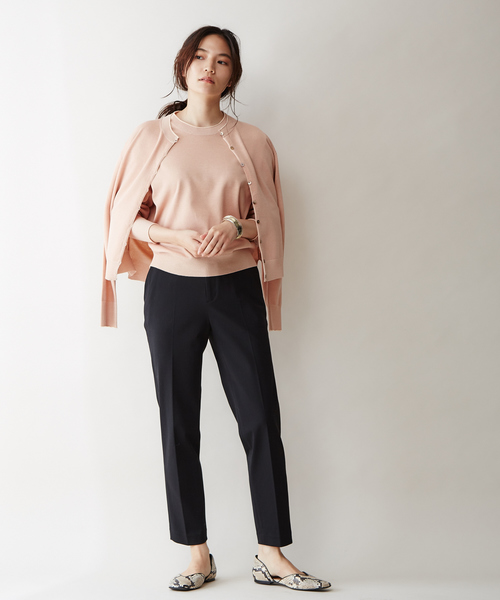 qualite（カリテ）の「【ロングセラーパンツ】ストレッチシガレットパンツ（その他パンツ・レディース・ブラック/ベージュ/ブルー系その他2/ブルー・40/38/36/34/32）」の14枚目の写真