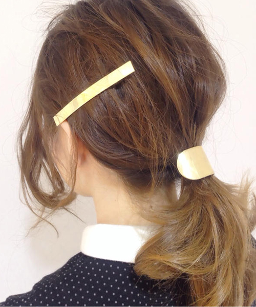 Kastane（カスタネ）の「【Kastane】プレートヘアアクセSET（ヘアゴム・レディース・ゴールド/シルバー・FREE）」の8枚目の写真
