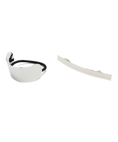 Kastane（カスタネ）の「【Kastane】プレートヘアアクセSET（ヘアゴム・レディース・ゴールド/シルバー・FREE）」の2枚目の写真