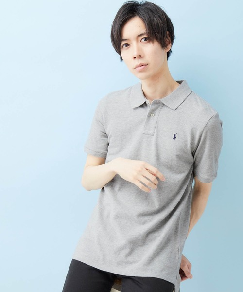 POLO RALPH LAUREN（ポロ ラルフ ローレン）の「RALPH LAUREN/ポロ ラルフローレン ワンポイントロゴ 鹿の子 ポロシャツ ボーイズライン POLO-SHIRTS（ポロシャツ・メンズ・ホワイト/ブラック/ネイビー/グレー/レッド/ピンク/ブルー/イエロー/ライム/ラベンダー/ブルー系その他3/ブルー系その他/オレンジ/ブルー系その他2/ローズ・M/L/XL）」の2枚目の写真