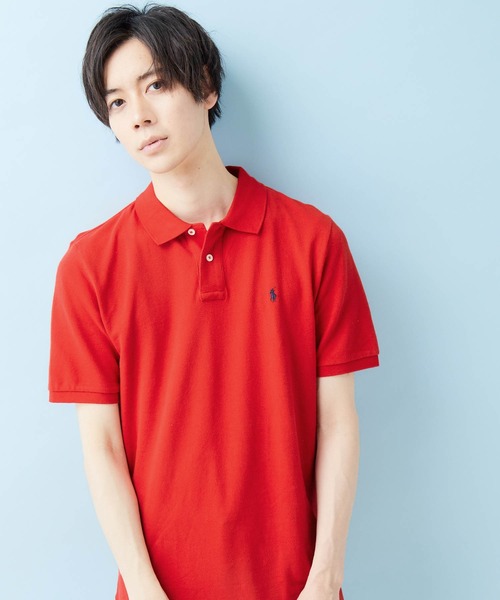 POLO RALPH LAUREN（ポロ ラルフ ローレン）の「RALPH LAUREN/ポロ ラルフローレン ワンポイントロゴ 鹿の子 ポロシャツ ボーイズライン POLO-SHIRTS（ポロシャツ・メンズ・ホワイト/ブラック/ネイビー/グレー/レッド/ピンク/ブルー/イエロー/ライム/ラベンダー/ブルー系その他3/ブルー系その他/オレンジ/ブルー系その他2/ローズ・M/L/XL）」の13枚目の写真