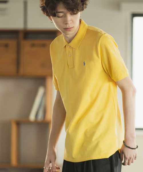 POLO RALPH LAUREN（ポロ ラルフ ローレン）の「RALPH LAUREN/ポロ ラルフローレン ワンポイントロゴ 鹿の子 ポロシャツ ボーイズライン POLO-SHIRTS（ポロシャツ・メンズ・ホワイト/ブラック/ネイビー/グレー/レッド/ピンク/ブルー/イエロー/ライム/ラベンダー/ブルー系その他3/ブルー系その他/オレンジ/ブルー系その他2/ローズ・M/L/XL）」の11枚目の写真