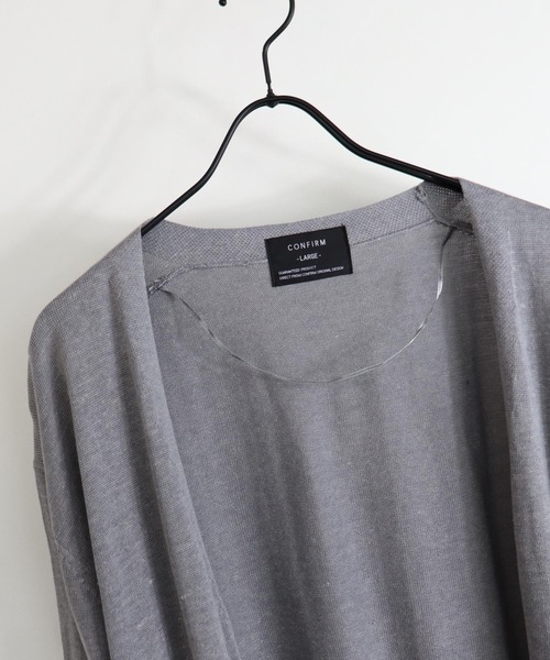 Confirm（コンファーム）の「Confirm / コンファーム ロングカーディガン（カーディガン/ボレロ・メンズ・ベージュ/ブラック/グリーン/グレー・L/M）」の5枚目の写真