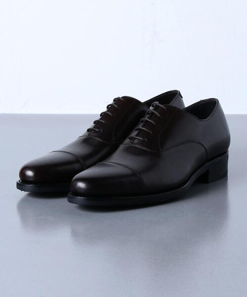 UNITED ARROWS(ユナイテッドアローズ)の「<UNITED ARROWS> レザー キャップトゥ(ドレスシューズ・メンズ・ダークブラウン/ブラック・7h/6h/6/8/9/9h/8h)」の1枚目の写真