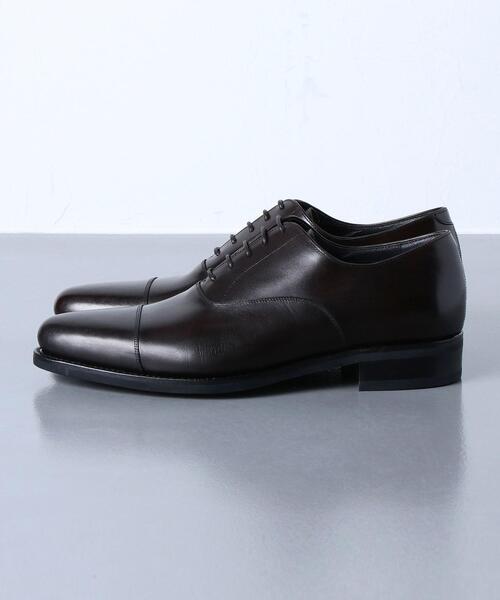 UNITED ARROWS(ユナイテッドアローズ)の「<UNITED ARROWS> レザー キャップトゥ(ドレスシューズ・メンズ・ダークブラウン/ブラック・7h/6h/6/8/9/9h/8h)」の3枚目の写真