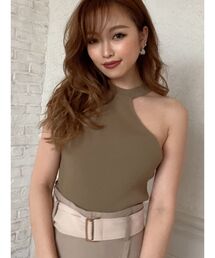 RESEXXY | ノースリワンショルチョーカートップス(ニット/セーター)