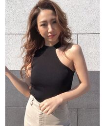 RESEXXY | ノースリワンショルチョーカートップス(ニット/セーター)