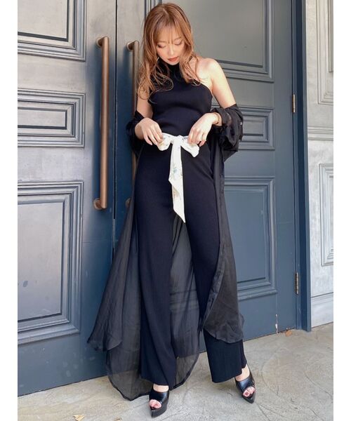 RESEXXY(リゼクシー)の「ノースリワンショルチョーカートップス(ニット/セーター・レディース・カーキ/ブルー/ホワイト/ブラック/モカ・FREE)」の12枚目の写真