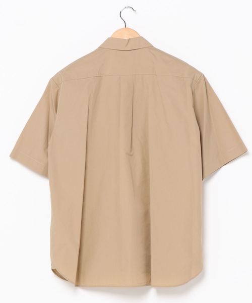 DANTON ダントン 半袖シャツ コットンボブリン メンズ サイズ40 薄茶 DANTON ダントン 半袖シャツ コットンボブリン メンズ サイズ40