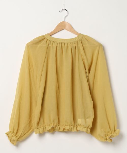 Bab(バブ)の「【WEB限定】2WAYバルーンスリーブブラウス/シースルーギャザートップス(シャツ/ブラウス・レディース・ブラック/オフホワイト/イエロー・38)」の17枚目の写真