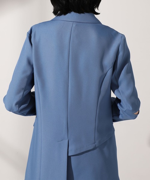 UNITED TOKYO（ユナイテッドトウキョウ）の「アシメマルチジャケット（テーラードジャケット・レディース・ベージュ/ブルー・0）」の10枚目の写真