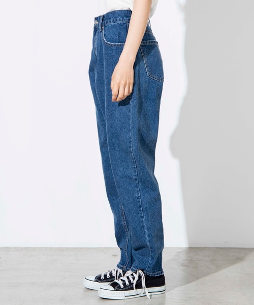 WEGO（ウィゴー）の「WEGO/デニムハイウエストスラウチパンツ（デニムパンツ・レディース・インディゴブルー・SMALL/MEDIUM）」の12枚目の写真