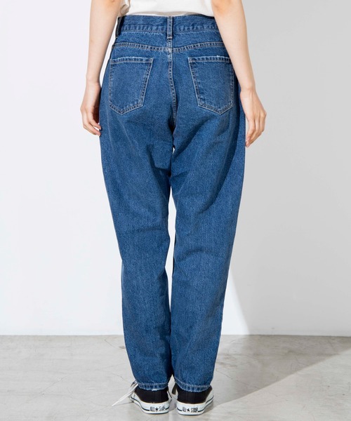 WEGO（ウィゴー）の「WEGO/デニムハイウエストスラウチパンツ（デニムパンツ・レディース・インディゴブルー・SMALL/MEDIUM）」の11枚目の写真