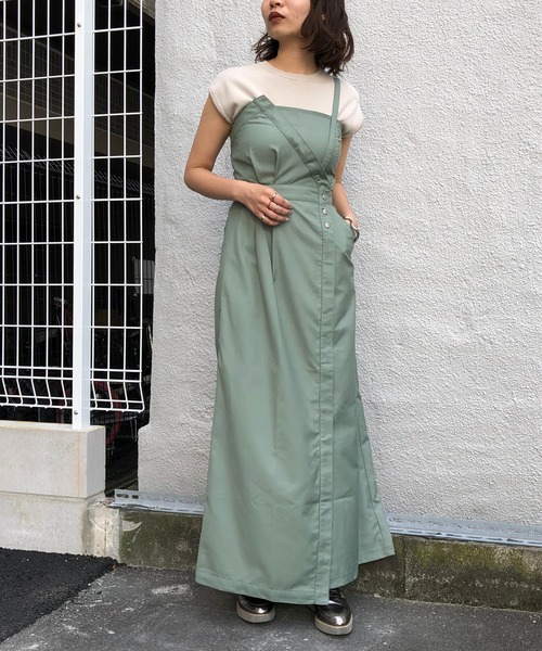 アンジェム　&g'aime ロングラップコート　共布ベルト　フリーサイズ SALE70%OFF アンジェム &g'aime 3wayコート アウター ロング丈