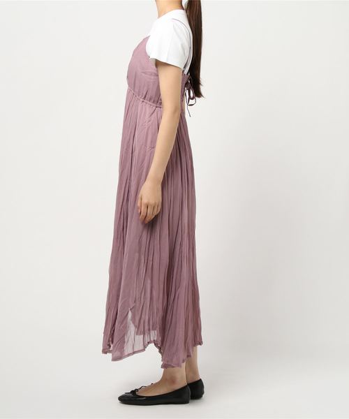 one way（ワンウェイ）の「ワッシャーシアーキャミワンピ（ワンピース・レディース・ピンク/ライトグレー/ベージュ/ブラック・FREE）」の13枚目の写真